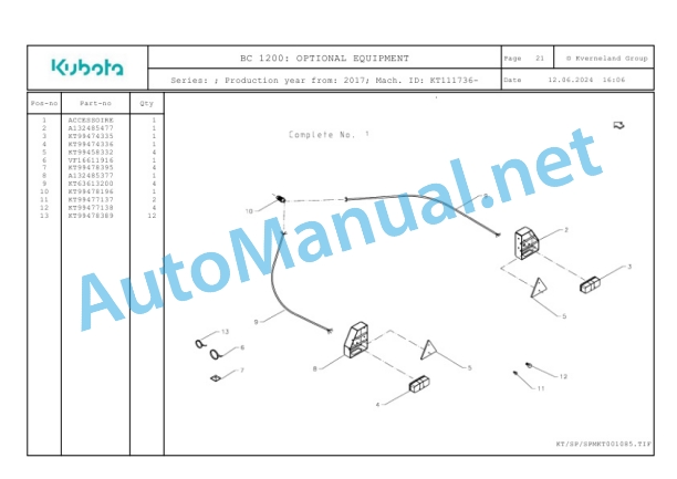 Kubota BC 1200 Parts Manual PDF 5 Kubota BC 1200 Parts Manual PDF-5