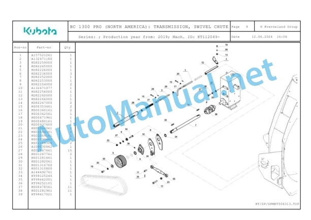 Kubota BC 1300 PRO (NORTH AMERICA) Parts Manual PDF 3 Kubota BC 1300 PRO (NORTH AMERICA) Parts Manual PDF-3
