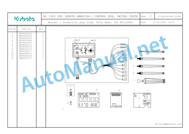 Kubota BC 1300 PRO (NORTH AMERICA) Parts Manual PDF 5 Kubota BC 1300 PRO (NORTH AMERICA) Parts Manual PDF-5