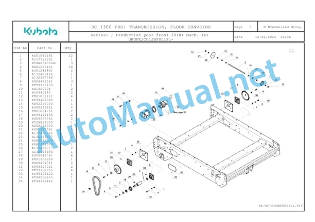 Kubota BC 1300 PRO Parts Manual PDF 2 Kubota BC 1300 PRO Parts Manual PDF-2