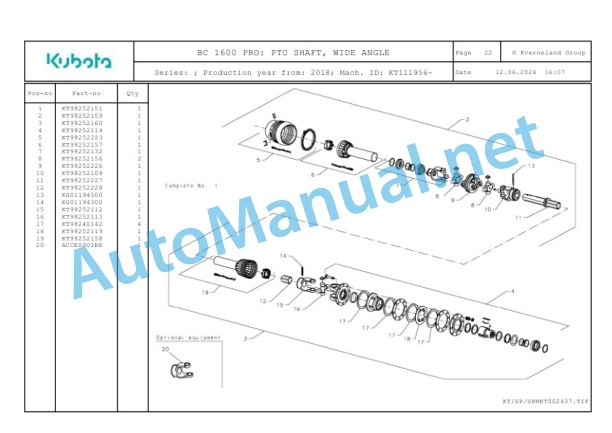 Kubota BC 1600 PRO Parts Manual PDF 5 Kubota BC 1600 PRO Parts Manual PDF-5