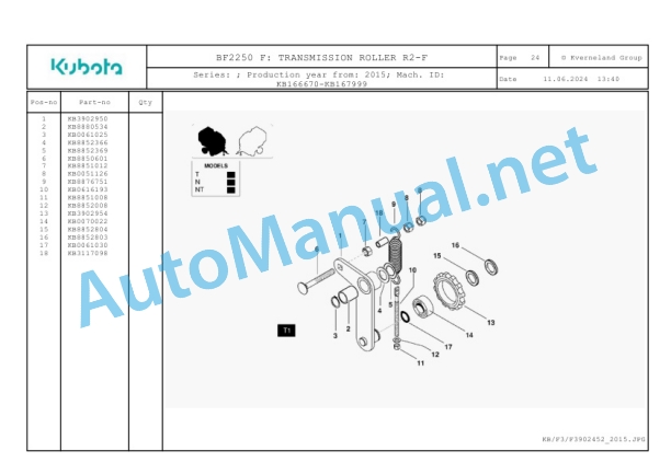 Kubota BF2250 F Parts Manual PDF 2 Kubota BF2250 F Parts Manual PDF-2
