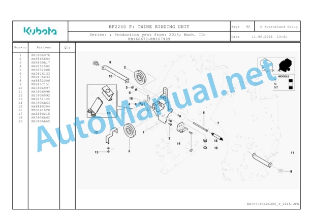 Kubota BF2250 F Parts Manual PDF 4 Kubota BF2250 F Parts Manual PDF-4