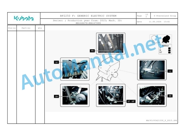Kubota BF2250 F Parts Manual PDF 5 Kubota BF2250 F Parts Manual PDF-5