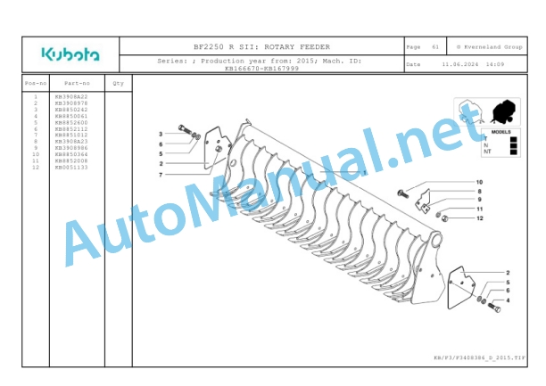 Kubota BF2250 R SII Parts Manual PDF 3 Kubota BF2250 R SII Parts Manual PDF-3