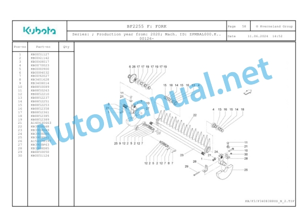 Kubota BF2255 F Parts Manual PDF 3 Kubota BF2255 F Parts Manual PDF-3