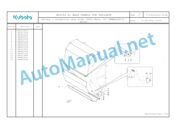 Kubota BF2255 R Parts Manual PDF 5 Kubota BF2255 R Parts Manual PDF-5