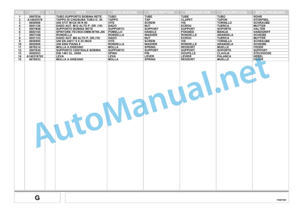 Kubota BF2255 SC14 (N-NT) Baler Parts Manual PDF 4 Kubota BF2255 SC14 (N-NT) Baler Parts Manual PDF-4