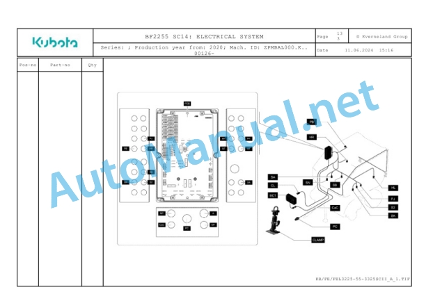 Kubota BF2255 SC14 Parts Manual PDF 5 Kubota BF2255 SC14 Parts Manual PDF-5