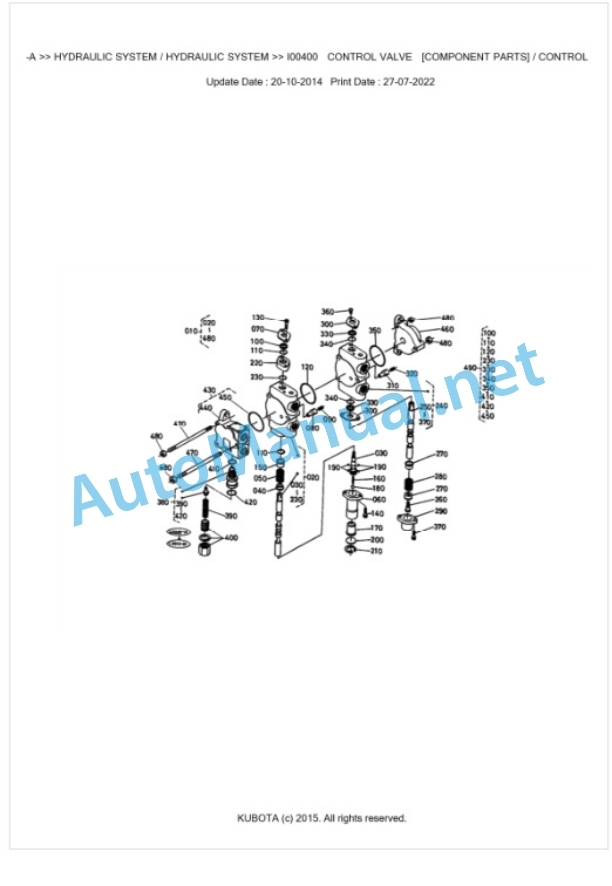 Kubota BF300-A Parts Manual PDF BKIDK0018 3 Kubota BF300-A Parts Manual PDF BKIDK0018-3