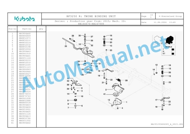 Kubota BF3250 R Parts Manual PDF 4 Kubota BF3250 R Parts Manual PDF-4