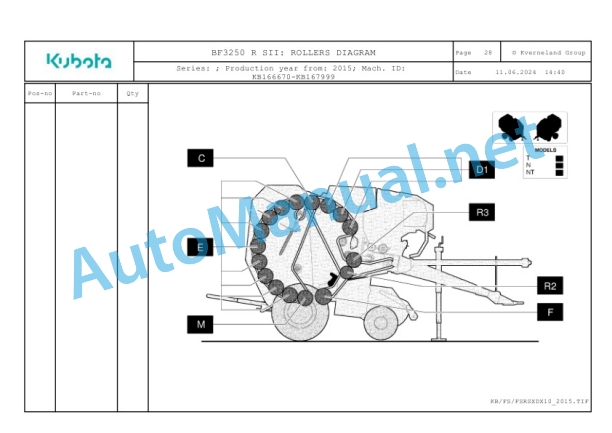 Kubota BF3250 R SII Parts Manual PDF 2 Kubota BF3250 R SII Parts Manual PDF-2
