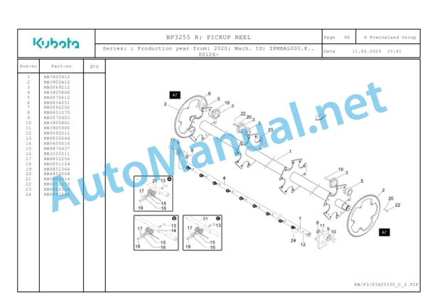 Kubota BF3255 R Parts Manual PDF 3 Kubota BF3255 R Parts Manual PDF-3