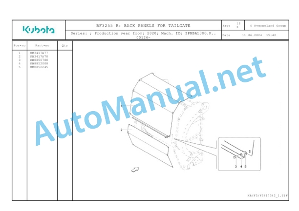 Kubota BF3255 R Parts Manual PDF 5 Kubota BF3255 R Parts Manual PDF-5