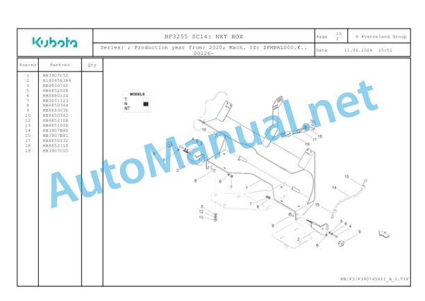 Kubota BF3255 SC14 Parts Manual PDF 4 Kubota BF3255 SC14 Parts Manual PDF-4