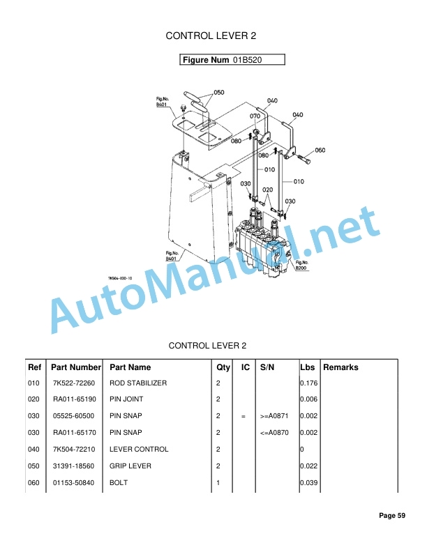 Kubota BH65 Backhoe Parts Manual PDF 5 Kubota BH65 Backhoe Parts Manual PDF - Image 5