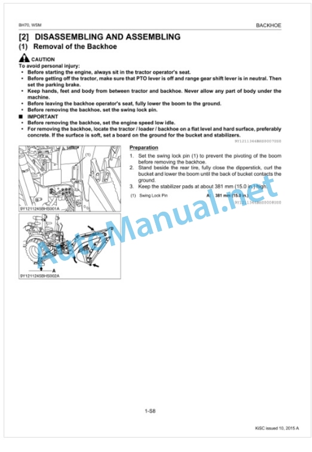 Kubota BH70 Backhoe Workshop Manual PDF 5 Kubota BH70 Backhoe Workshop Manual PDF-5