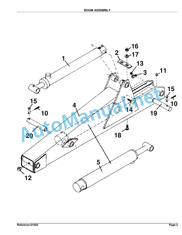 Alternative view of Kubota BL4520 Backhoe Parts Manual PDF
