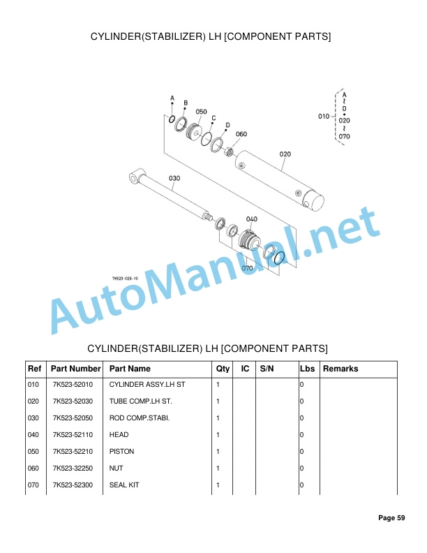 Kubota BT820 Backhoe Parts Manual PDF 5 Kubota BT820 Backhoe Parts Manual PDF - Image 5