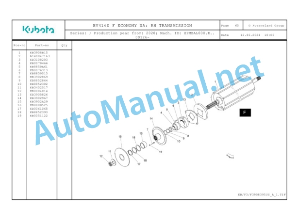 Kubota BV4160 F ECONOMY NA Parts Manual PDF 3 Kubota BV4160 F ECONOMY NA Parts Manual PDF-3
