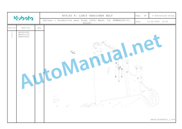 Kubota BV4160 F Parts Manual PDF 3 Kubota BV4160 F Parts Manual PDF-3