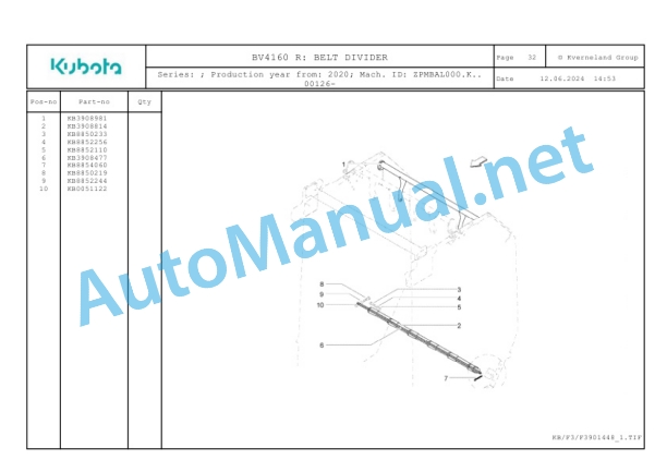 Kubota BV4160 R Parts Manual PDF 2 Kubota BV4160 R Parts Manual PDF-2