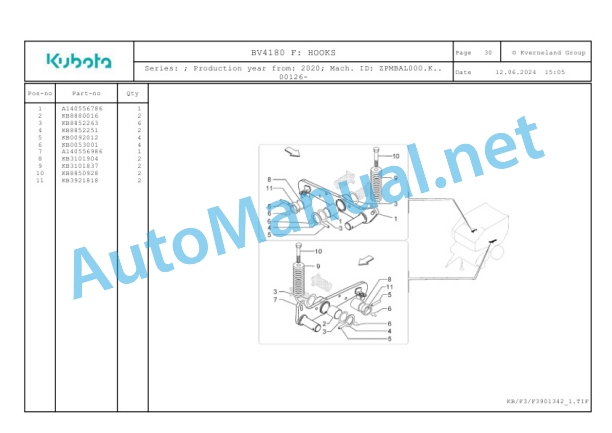 Kubota BV4180 F Parts Manual PDF 2 Kubota BV4180 F Parts Manual PDF-2