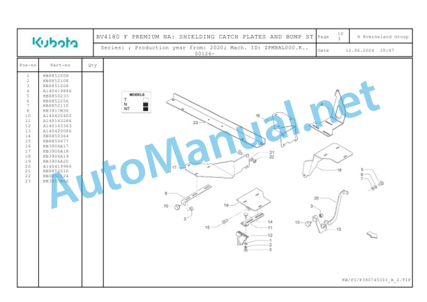 Kubota BV4180 F PREMIUM NA Parts Manual PDF 4 Kubota BV4180 F PREMIUM NA Parts Manual PDF-4