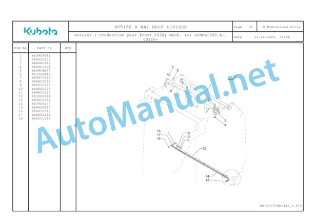 Kubota BV5160 R NA Parts Manual PDF 2 Kubota BV5160 R NA Parts Manual PDF-2