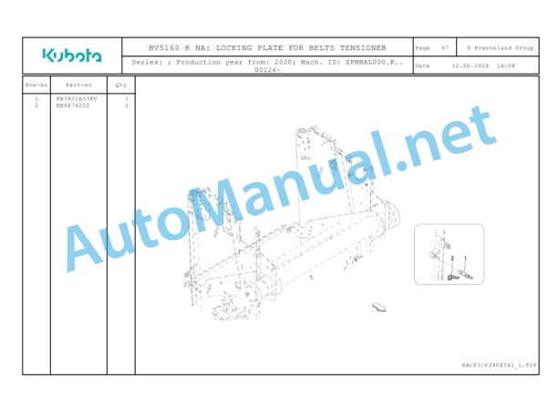 Kubota BV5160 R NA Parts Manual PDF 3 Kubota BV5160 R NA Parts Manual PDF-3