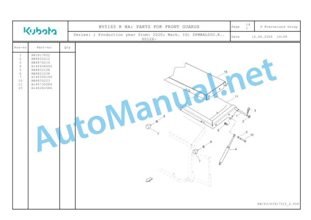 Kubota BV5160 R NA Parts Manual PDF 5 Kubota BV5160 R NA Parts Manual PDF-5