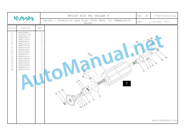 Kubota BV5160 SC25 NA Parts Manual PDF 3 Kubota BV5160 SC25 NA Parts Manual PDF-3