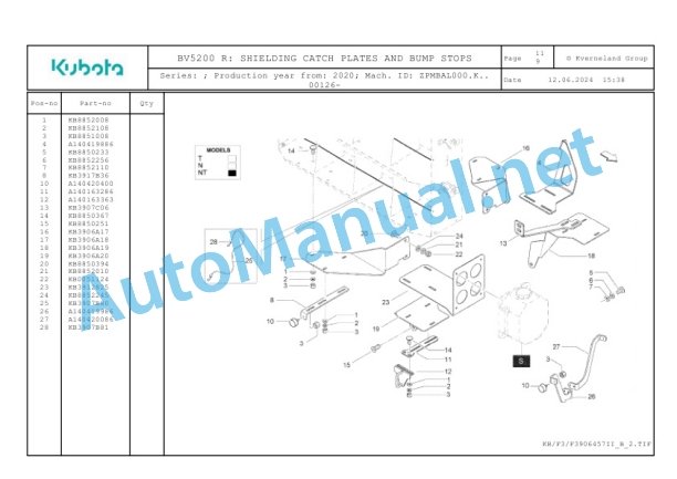 Kubota BV5200 R Parts Manual PDF 4 Kubota BV5200 R Parts Manual PDF-4