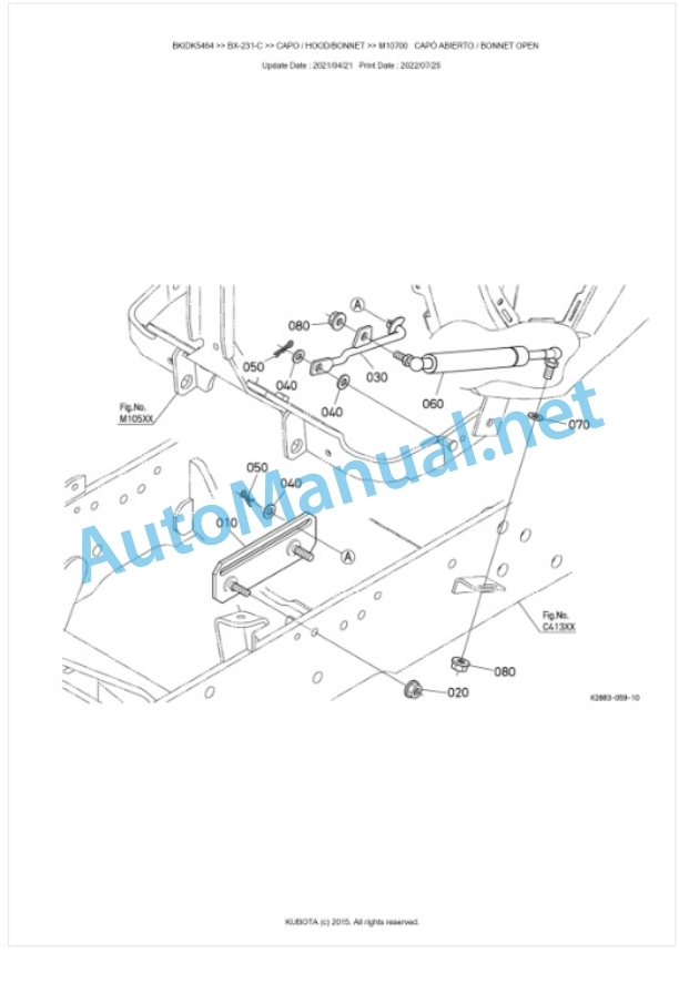 Kubota BX-231-C Tractor Parts Manual PDF BKIDK5464 5 Kubota BX-231-C Tractor Parts Manual PDF BKIDK5464-5