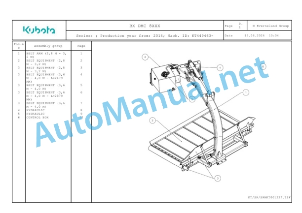 Kubota BX DMC 8XXX Parts Manual PDF 2 Kubota BX DMC 8XXX Parts Manual PDF-2