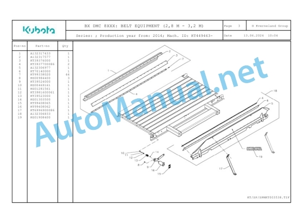 Kubota BX DMC 8XXX Parts Manual PDF 3 Kubota BX DMC 8XXX Parts Manual PDF-3