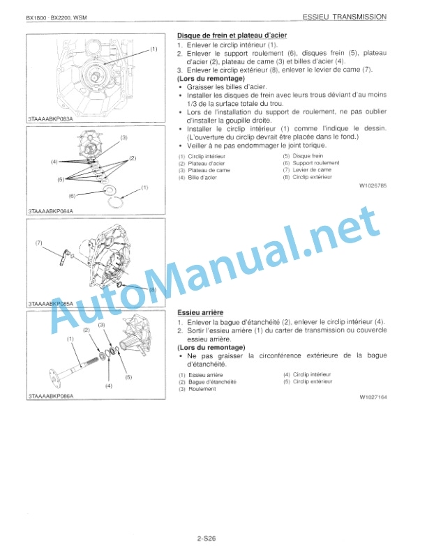 Kubota BX1800, BX2200 Tractor Workshop Manual PDF FR 4 Kubota BX1800, BX2200 Tractor Workshop Manual PDF FR-4