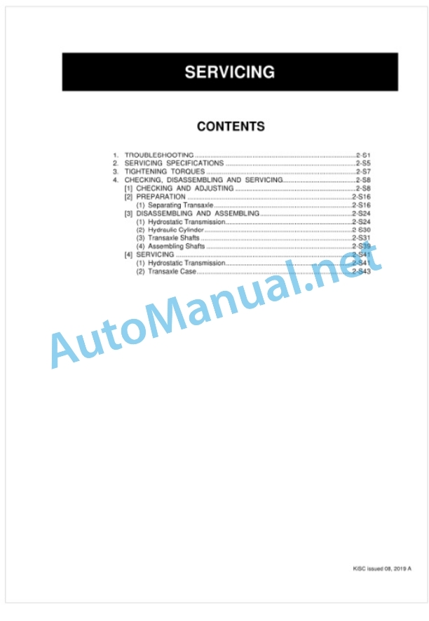 Kubota BX1860, BX2360, BX2660, RCK48 Workshop Manual PDF 3 Kubota BX1860, BX2360, BX2660, RCK48 Workshop Manual PDF-3