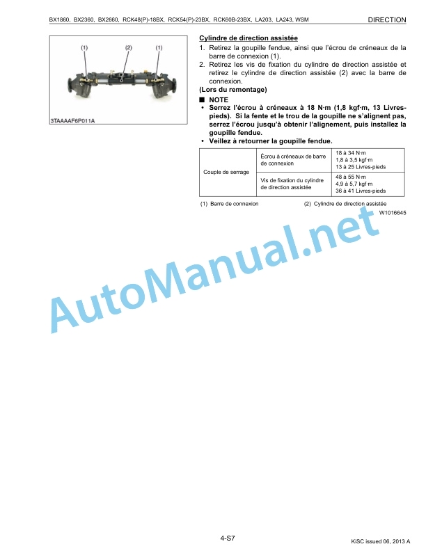 Kubota BX1860, BX2360, BX2660, RCK48 Workshop Manual PDF FR 4 Kubota BX1860, BX2360, BX2660, RCK48 Workshop Manual PDF FR - Image 4