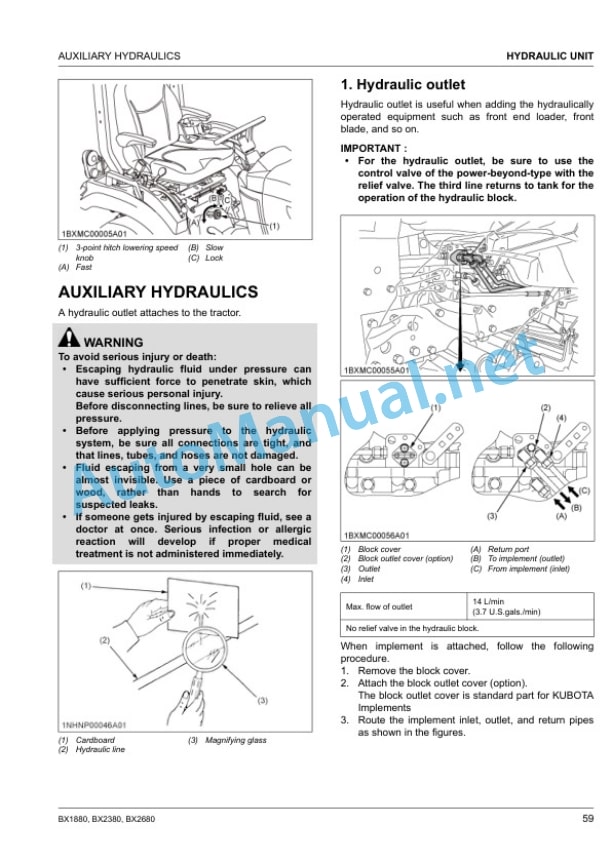 Kubota BX1880, BX2380, BX2680 Tractor Operators Manual PDF 4 Kubota BX1880, BX2380, BX2680 Tractor Operators Manual PDF - Image 4