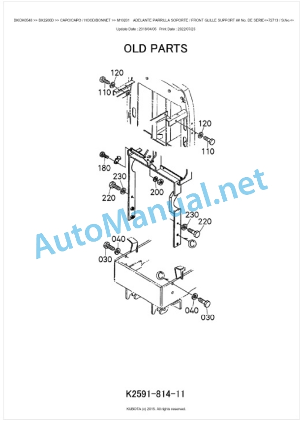 Kubota BX2200D Tractor Workshop Manual PDF 5 Kubota BX2200D Tractor Workshop Manual PDF-5