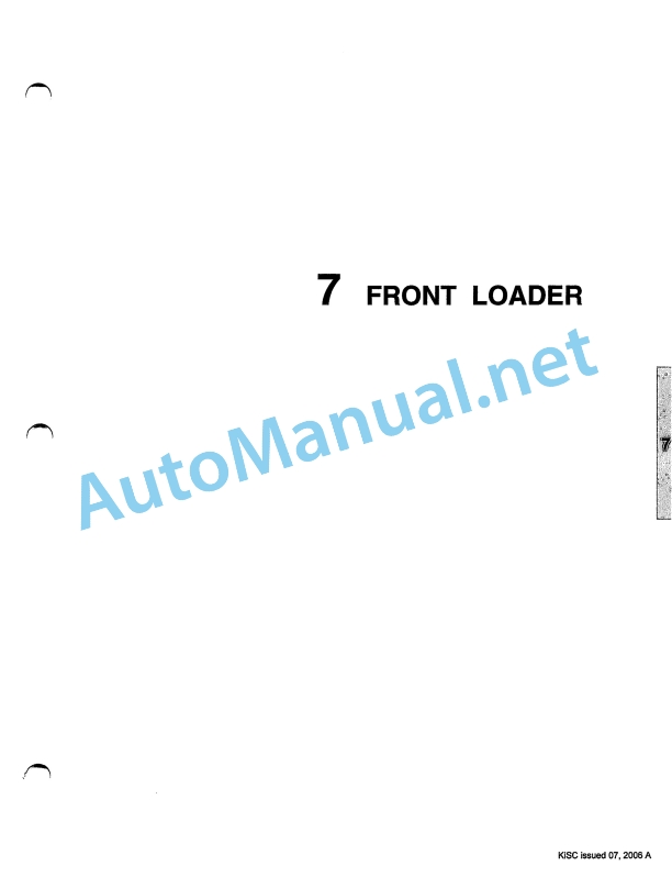 Kubota BX23, LA210-1, BT600 Front Loader Workshop Manual PDF