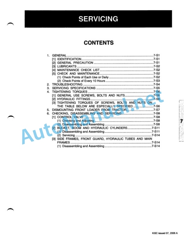 Kubota BX23, LA210-1, BT600 Front Loader Workshop Manual PDF 3 Kubota BX23, LA210-1, BT600 Front Loader Workshop Manual PDF-3