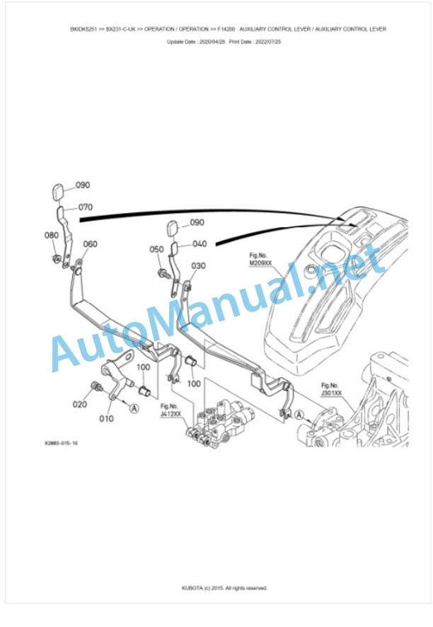 Kubota BX231-C-UK Tractor Parts Manual PDF BKIDK5251 4 Kubota BX231-C-UK Tractor Parts Manual PDF BKIDK5251-4