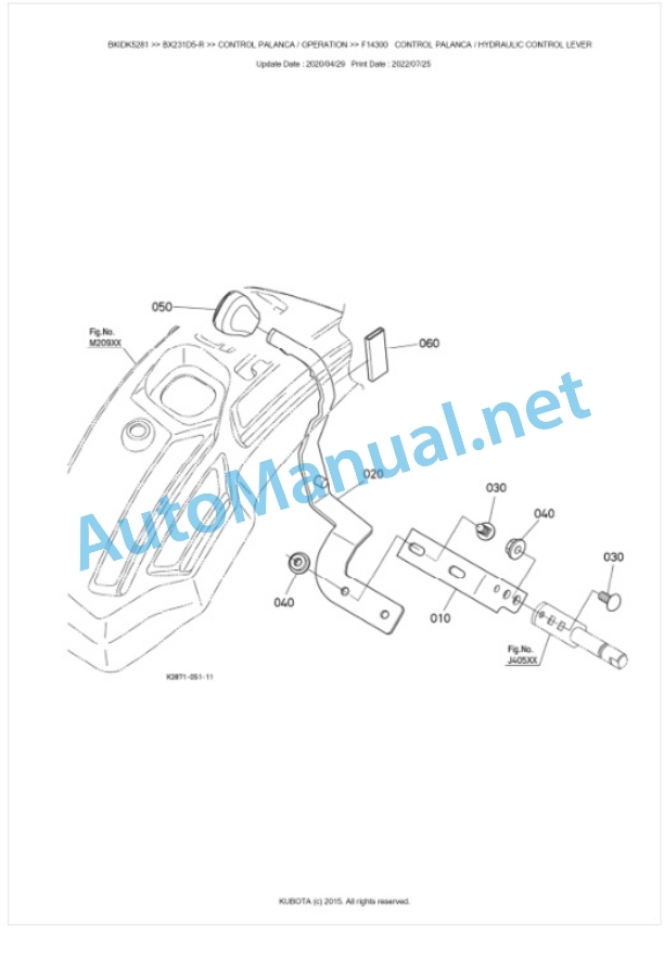 Kubota BX231D5-R Tractor Parts Manual PDF BKIDK5281 4 Kubota BX231D5-R Tractor Parts Manual PDF BKIDK5281-4