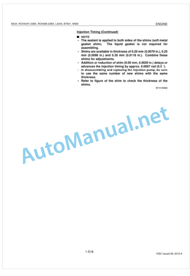 Kubota BX24, LA240, BT601, RCK54, RCK54P, RCK60B Tractor, Front Loader, Backhoe, Rotary Mower Workshop Manual PDF 2 Kubota BX24, LA240, BT601, RCK54, RCK54P, RCK60B Tractor, Front Loader, Backhoe, Rotary Mower Workshop Manual PDF-2