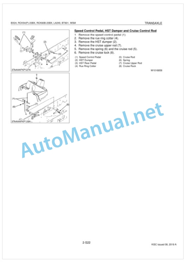 Kubota BX24, LA240, BT601, RCK54, RCK54P, RCK60B Tractor, Front Loader, Backhoe, Rotary Mower Workshop Manual PDF 3 Kubota BX24, LA240, BT601, RCK54, RCK54P, RCK60B Tractor, Front Loader, Backhoe, Rotary Mower Workshop Manual PDF-3