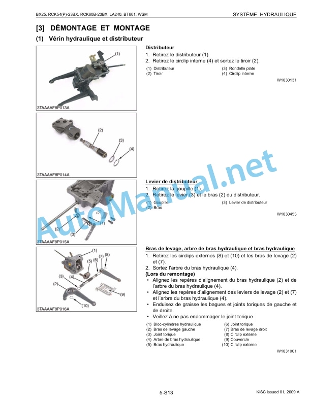 Kubota BX25, LA240, BT601, RCK54, RCK54P, RCK60B Tractor, Front Loader, Backhoe, Rotary Mower Workshop Manual PDF FR 4 Kubota BX25, LA240, BT601, RCK54, RCK54P, RCK60B Tractor, Front Loader, Backhoe, Rotary Mower Workshop Manual PDF FR - Image 4