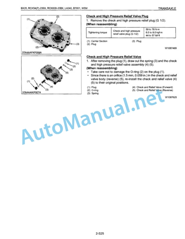 Kubota BX25, RCK54-23BX, RCK54P-23BX, RCK60B-23BX, LA240, BT601 Workshop Manual PDF 3 Kubota BX25, RCK54-23BX, RCK54P-23BX, RCK60B-23BX, LA240, BT601 Workshop Manual PDF - Image 3