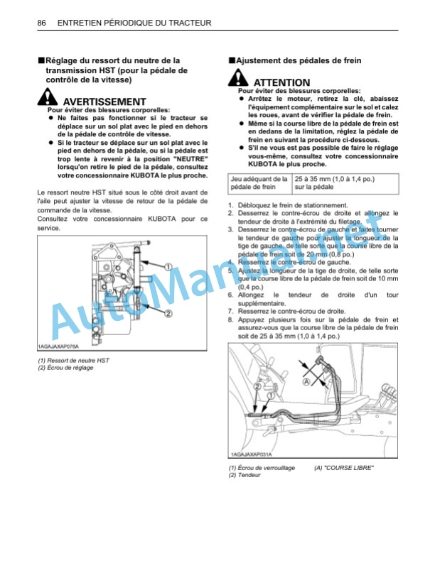 Kubota BX25D, LA240, BT601 Tractor Workshop Manual PDF 5 Kubota BX25D, LA240, BT601 Tractor Workshop Manual PDF - Image 5